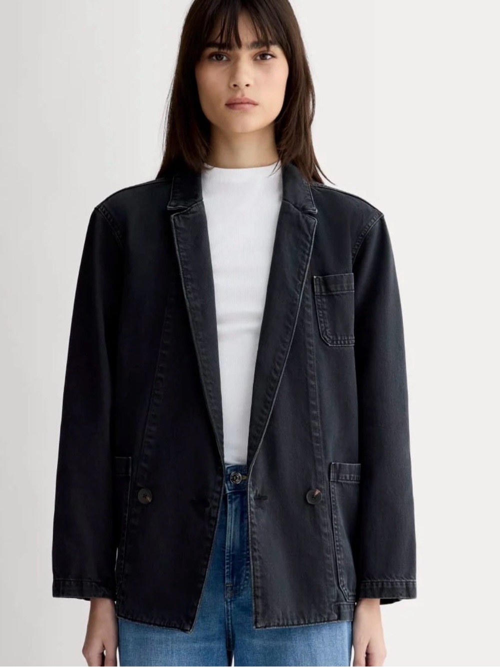 Everlane The Denim Chore Blazer